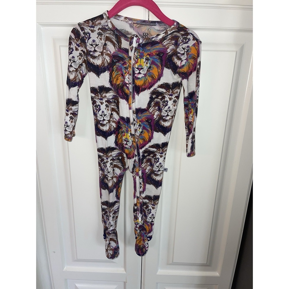 Bums & Roses Lion Bamboo Sleeper 6-9 Months Unisex